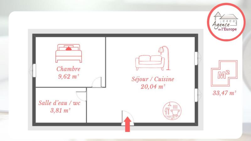 Appartement 2 pièces Nemours disponible à la Vente